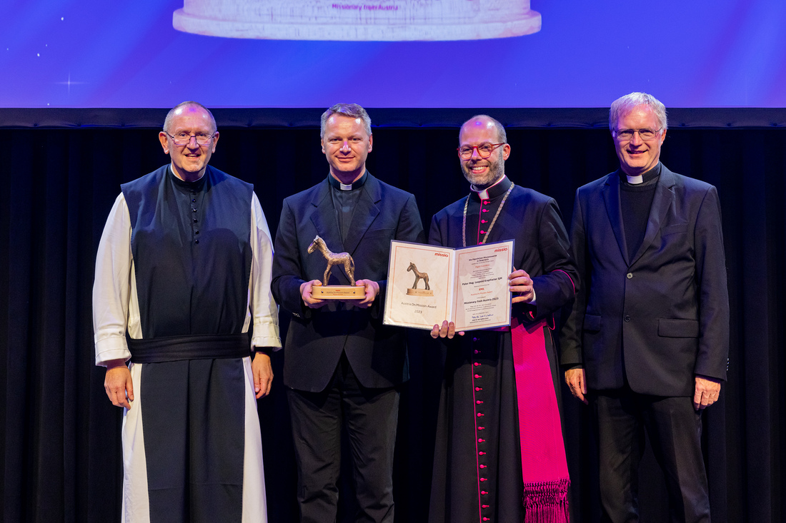  Generalvikar Christoph Weiss, Missio-Diözesandirektor Christian Poschenrieder (St. Pölten) und Pater Karl Wallner