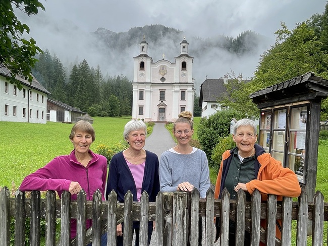 Die Schwestern von Maria Kirchental: Sr. Arlette, Sr. Theresia, Sr. Anne und Sr. Karolina (von links) brechen zu neuen Ufern auf – nach Abtenau und München. 