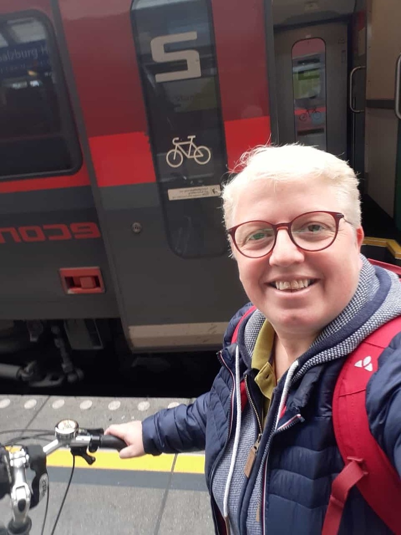 Szidónia Lörincz machte sich mit Fahrrad und Zug auf den Weg nach Budapest. In zehn Stunden erreichte sie die ungarische Hauptstadt. 