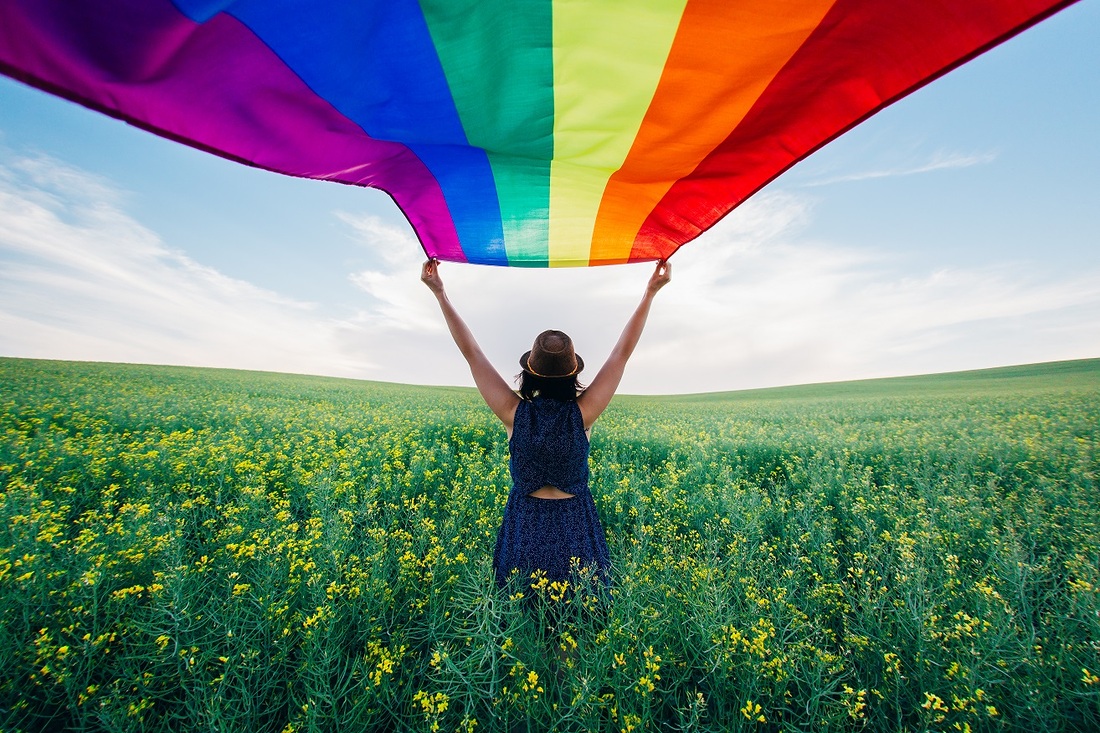 Symbol der Queer-Community: die Regenbogenfahne. 